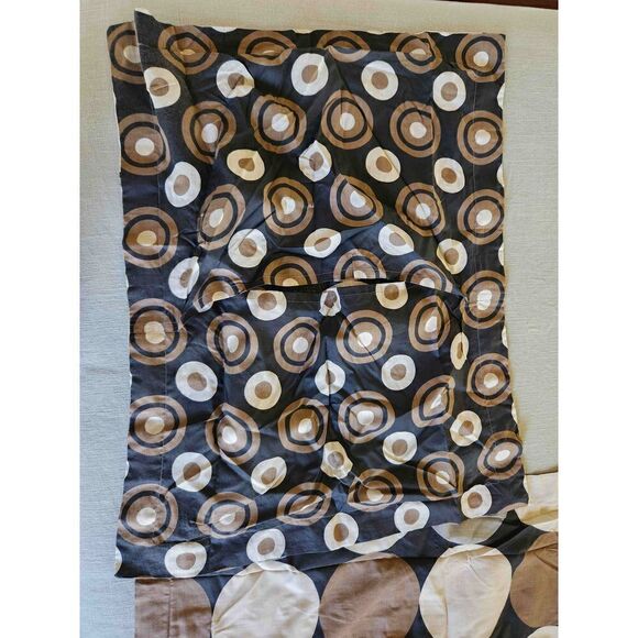 Pillow shams 2 pc 40x30 polka dot grey brown Rectangular bedding - Picture 5 of 5